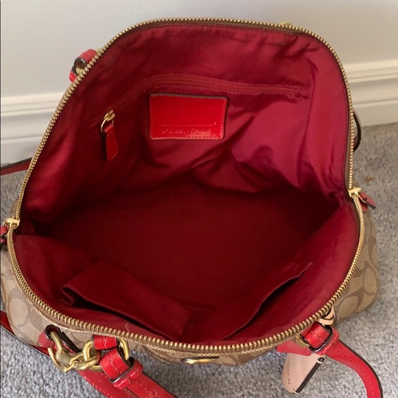 Pink monogram Coach bag - Picture 5 of 8